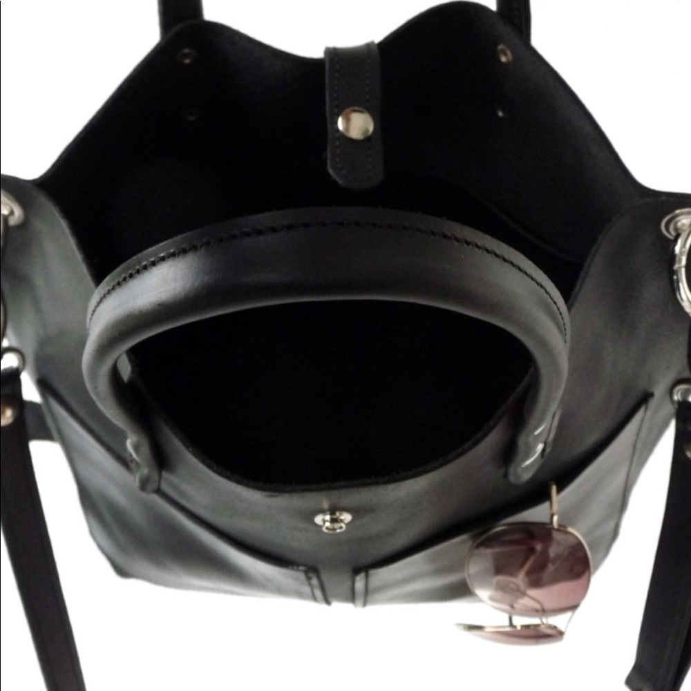 Leather tote - Picture 3 of 5